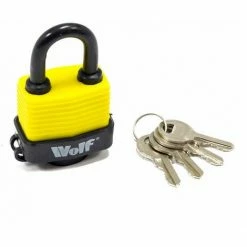 Wolf Security Heavy Duty Padlocks - Pack Of 5 Assorted Sizes -Pro Tools Store 39652279 3
