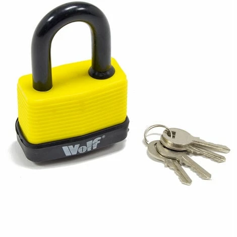 Wolf Heavy Duty 65mm Padlock - Pack Of 3 2 Wolf Heavy Duty 65mm Padlock - Pack Of 3 - Image 2