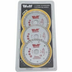 Wolf 115mm Diamond Cutting Disc - 6 Disc Set -Pro Tools Store 63576310 3