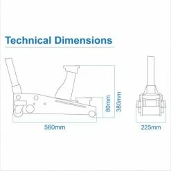 Wolf Black Jack 2.25T Low Profile Trolley Jack -Pro Tools Store 7023259 5